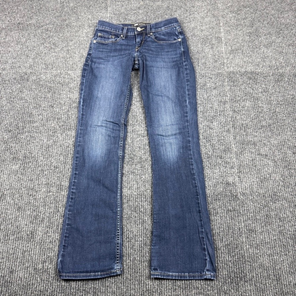 Levis 524 Bootcut Jeans Dark Wash Low Rise Denim Pants 0M W24 L32